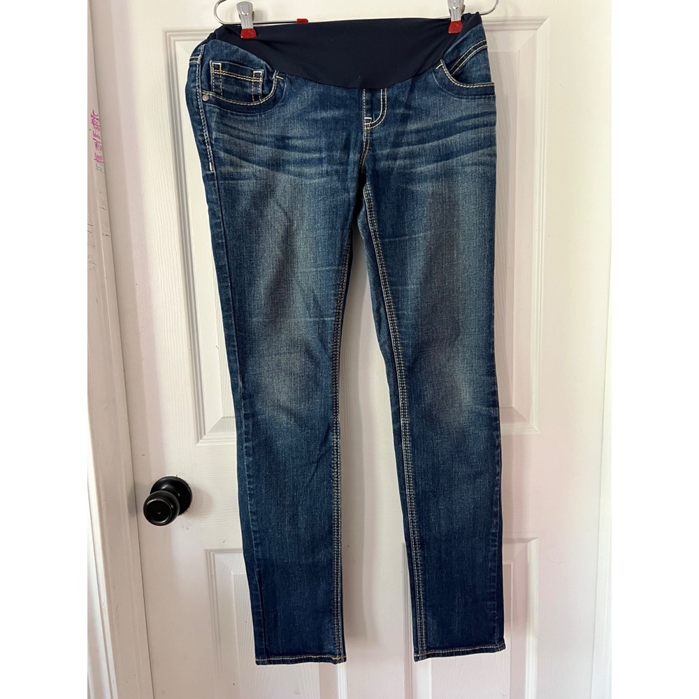 Motherhood Maternity Dark Blue Skinny Jeans